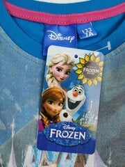 T-krekls meitenēm Frozen, zils цена и информация | Рубашки для девочек | 220.lv