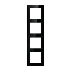 Розетка четырехрамочная N-TS10-Frame-B4 (черная) Avatto цена и информация | Электрические выключатели, розетки | 220.lv