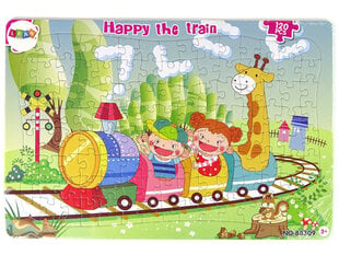 Развивающий пазл Happy Train, 120 деталей цена и информация | Развивающие игрушки | 220.lv