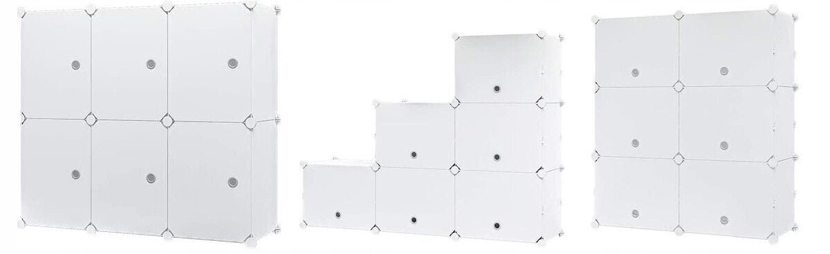 Maxxllc modulārais skapis/plaukts, 84 x 128 x 32 cm. cena un informācija | Veļas grozi un mantu uzglabāšanas kastes | 220.lv