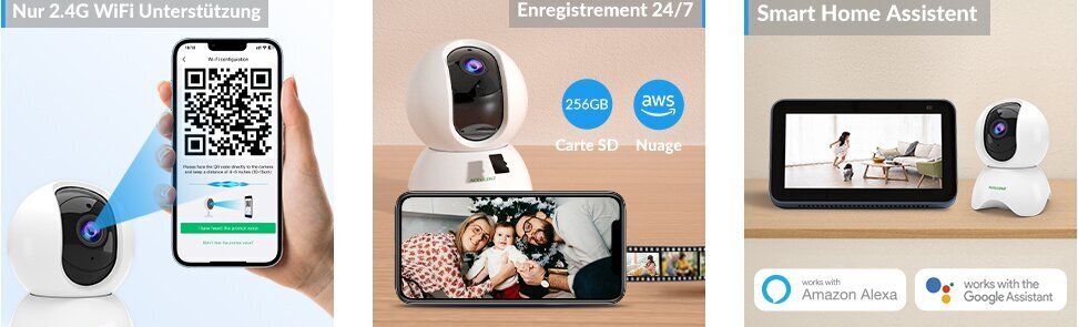 Videonovērošanas kamera 5 MP, iekšējā cena un informācija | Novērošanas kameras | 220.lv