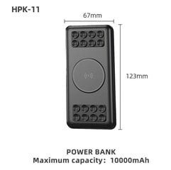 Digitalome HPK-11 10000mAh, melns цена и информация | Зарядные устройства Power bank | 220.lv