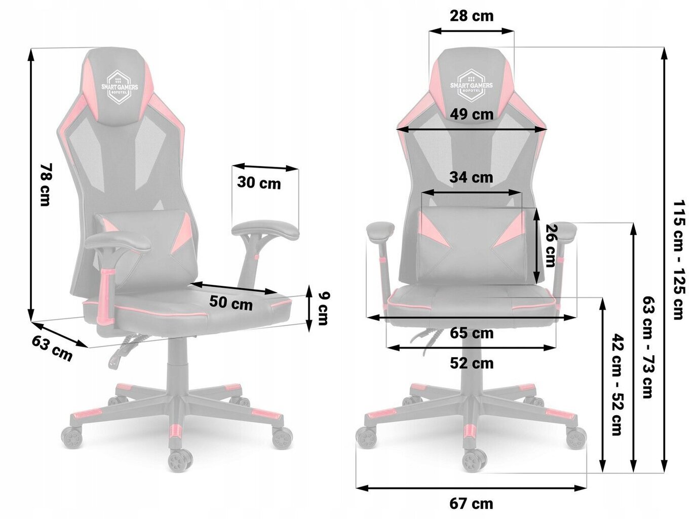 Windu spēļu krēsls melns un sarkans cena un informācija | Biroja krēsli | 220.lv