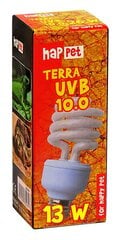 Terra UVB spuldze Happet 10.0/13W cena un informācija | Preces eksotiskajiem dzīvniekiem | 220.lv