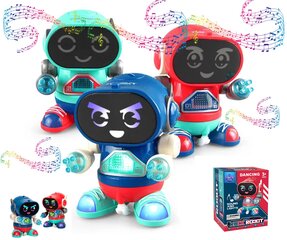 Bērnu robots ar LED apgaismojumu un mūziku Dancing Robot Rock Haplix цена и информация | Развивающие игрушки | 220.lv