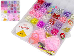 Rotaslietu izgatavošanas komplekts Lean Toys, rozā cena un informācija | Rotaļlietas meitenēm | 220.lv