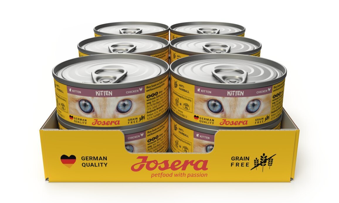 Josera Kitten maziem kaķēniem, ar vistas gaļu, 12x85 g cena un informācija | Konservi kaķiem | 220.lv