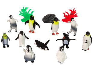 Набор фигурок Животные Пингвины 12 шт. Аксессуары в трубке цена и информация | Игрушки для девочек | 220.lv