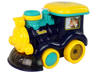 Ziepju burbuļu lokomotīve Lean Toys, zila cena un informācija | Ūdens, smilšu un pludmales rotaļlietas | 220.lv