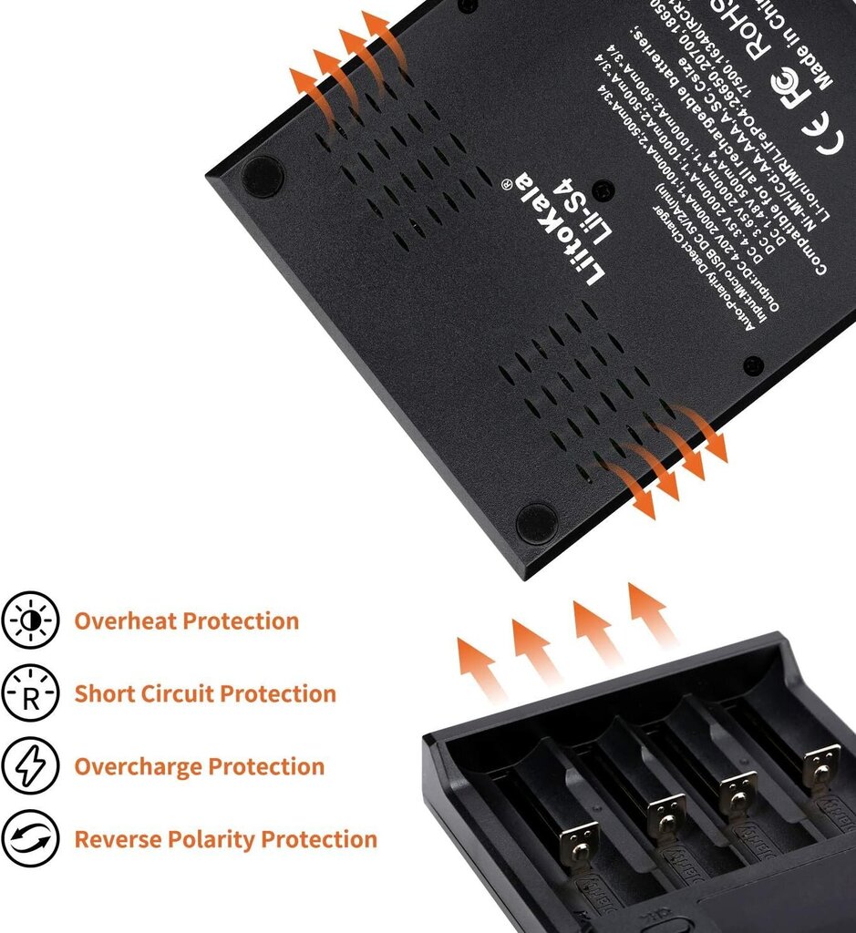 LiitoKala Lii-S4 cena un informācija | Akumulatori, lādētāji un piederumi | 220.lv
