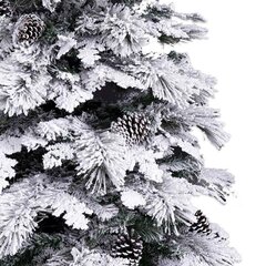Новогодняя ёлка Белый Зеленый PVC Металл полиэтилен снежный 240 cm цена и информация | Искусственные елки | 220.lv