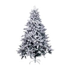 Новогодняя ёлка Белый Зеленый PVC Металл полиэтилен снежный 210 cm цена и информация | Искусственные елки | 220.lv