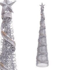 Ziemassvētku dekors Sudrabs Konusveida 10 x 10 x 50 cm cena un informācija | Ziemassvētku dekorācijas | 220.lv