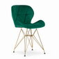 4 krēslu komplekts Nest, zaļš cena un informācija | Virtuves un ēdamistabas krēsli | 220.lv