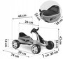 Bērnu pedāļu kartings, sarkans cena un informācija | Rotaļlietas zēniem | 220.lv
