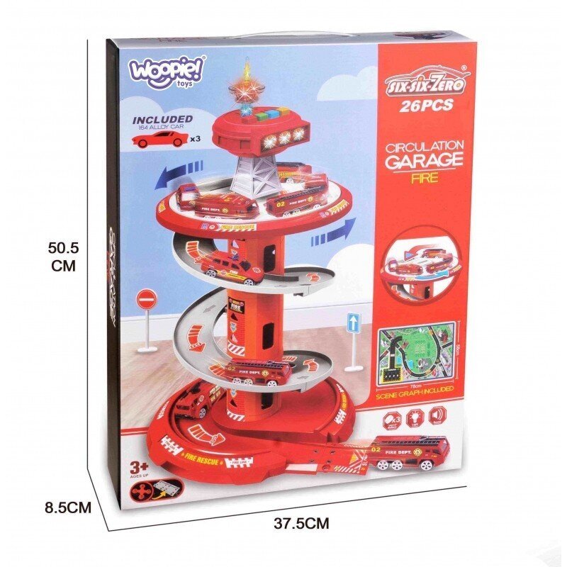 Garāža automašīnām Woopie Track Spirala cena un informācija | Rotaļlietas zēniem | 220.lv