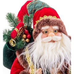 Ziemassvētku Nieciņš Sarkans Daudzkrāsains Plastmasa Polirezīns Audums 45 cm cena un informācija | Ziemassvētku dekorācijas | 220.lv