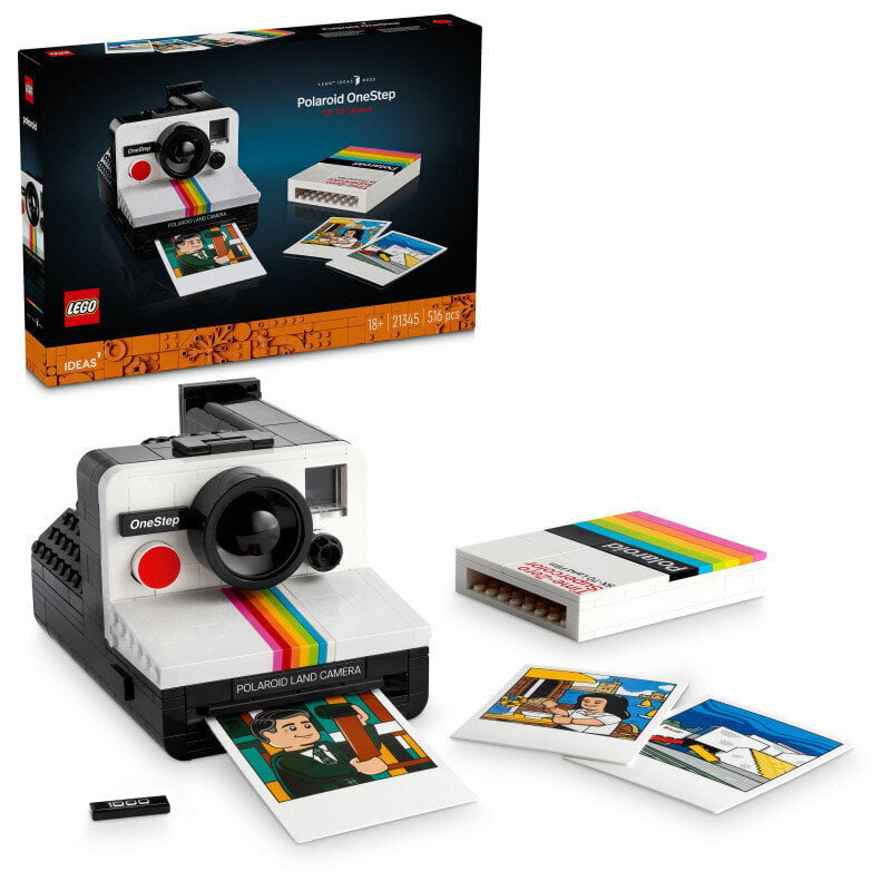 21345 LEGO® Ideas Fotoaparāts Polaroid OneStep SX-70 cena un informācija | Konstruktori | 220.lv