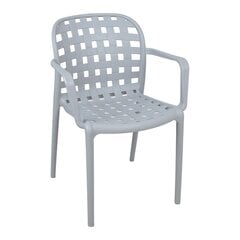 Krēsls, gaiši pelēks plastmasas cena un informācija | Dārza krēsli | 220.lv