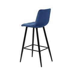 Барный стул CHILLI, темно-синий бархат цена и информация | Стулья для кухни и столовой | 220.lv