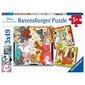 Puzle Ravensburger Disney varoņi, 3x49 d. cena un informācija | Puzles, 3D puzles | 220.lv