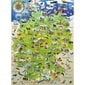 Puzle Ravensburger Vācijas valsts karte, 150 d. cena un informācija | Puzles, 3D puzles | 220.lv