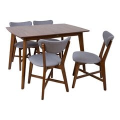 Обеденный комплект JESPER с 4 стульями цена и информация | Комплекты мебели для столовой | 220.lv