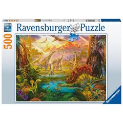 Пазл Ravensburger, 500 деталей, земля динозавров цена и информация | Пазлы | 220.lv