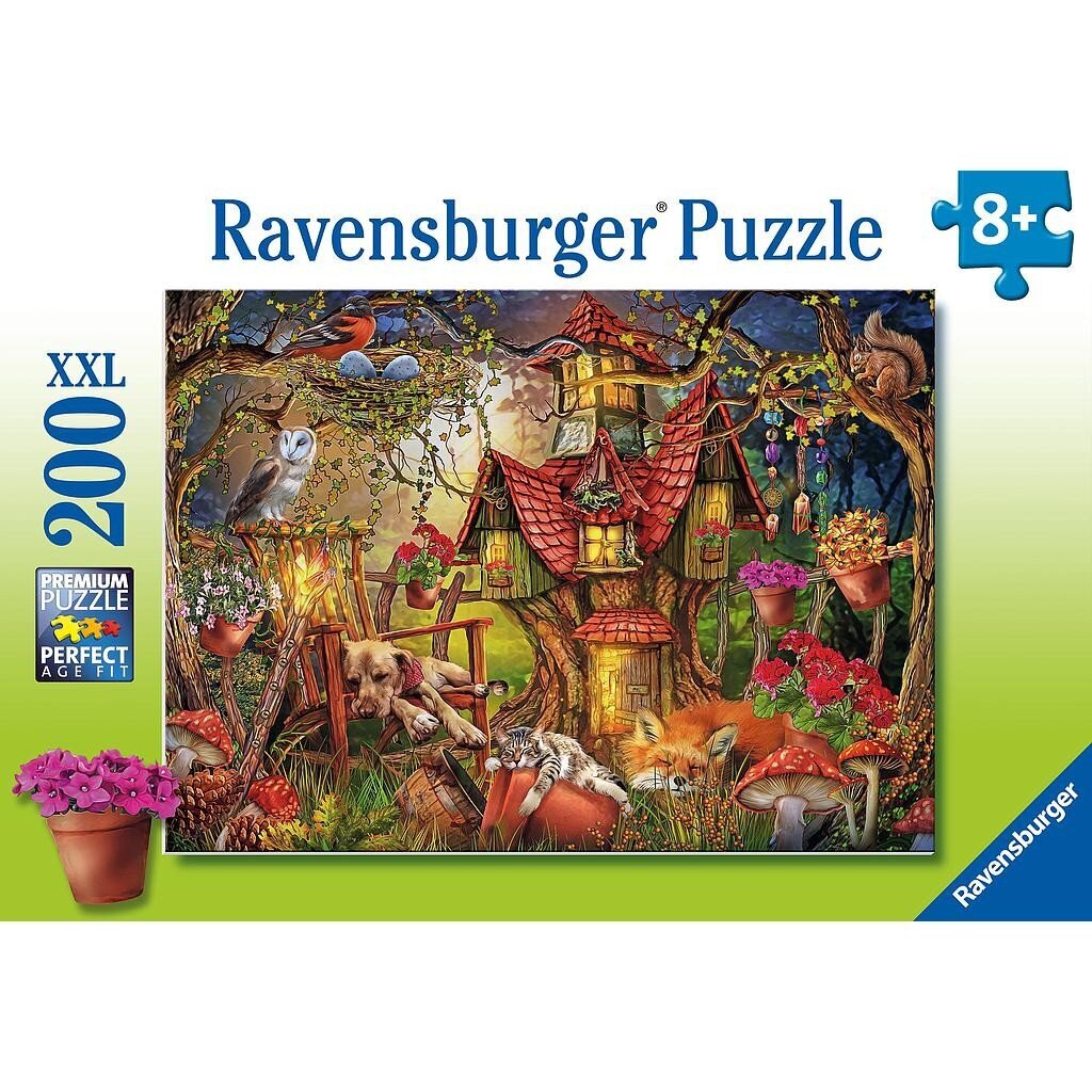 Puzle Ravensburger Meža māja, 200 d. cena un informācija | Puzles, 3D puzles | 220.lv