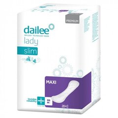 Uroloģiskie ieliktņi DAILEE Lady Premium Slim Maxi 28gab. цена и информация | Подгузники, прокладки, одноразовые пеленки для взрослых | 220.lv