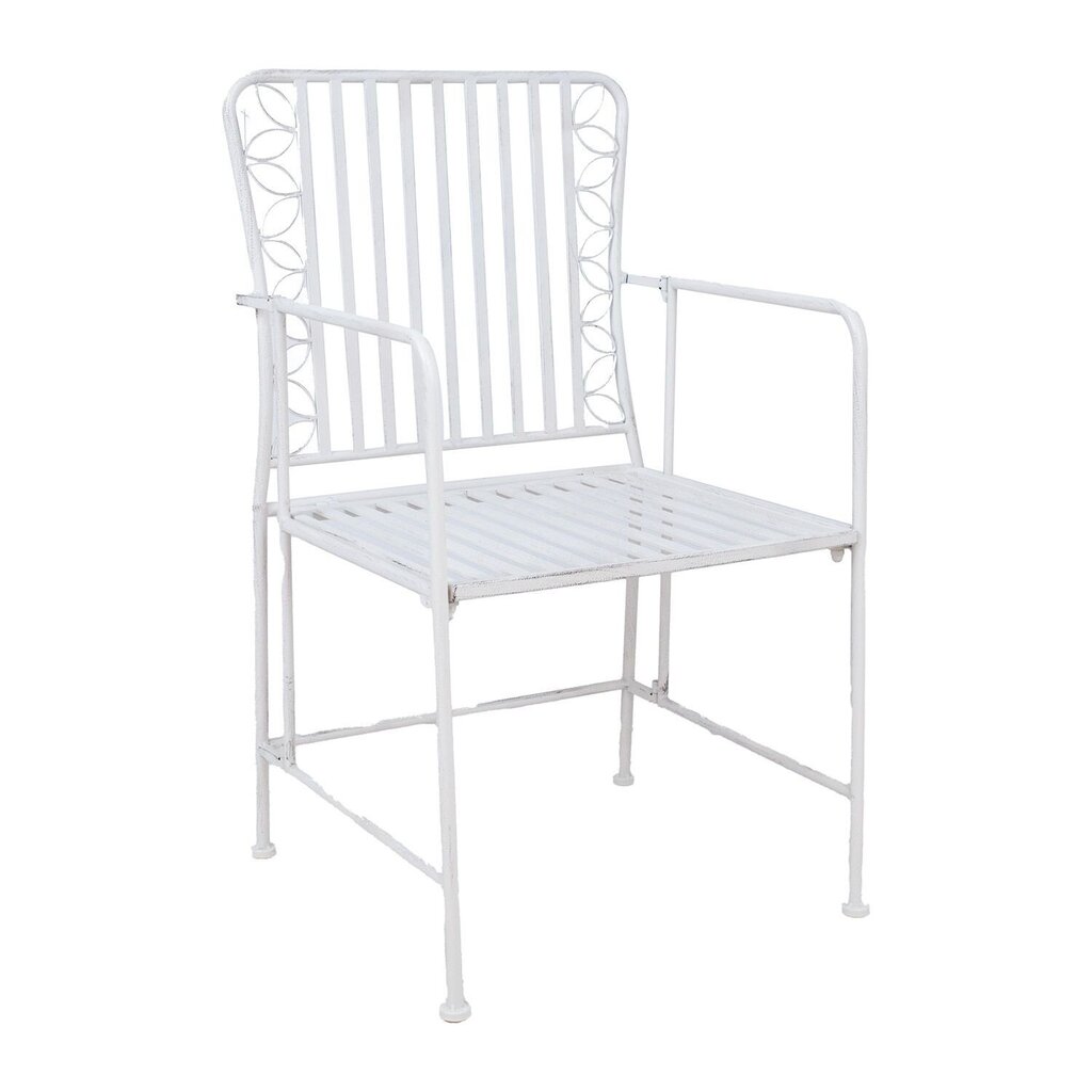 Krēsls, antīks balts metāls цена и информация | Dārza krēsli | 220.lv