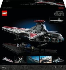 75367 LEGO® Star Wars Venator klases Republikas uzbrukuma kreiseris cena un informācija | Konstruktori | 220.lv