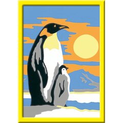 Картина по номерам «Равенсбургер. Семья пингвинов» цена и информация | Живопись по номерам | 220.lv