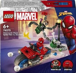 76275 LEGO® Marvel Pakaļdzīšanās ar motocikliem: Zirnekļcilvēks pret Doktoru Astoņkāji цена и информация | Конструкторы и кубики | 220.lv