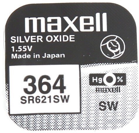 Maxell baterija SR621SW/364 1,55V cena un informācija | Akumulatori fotokamerām | 220.lv