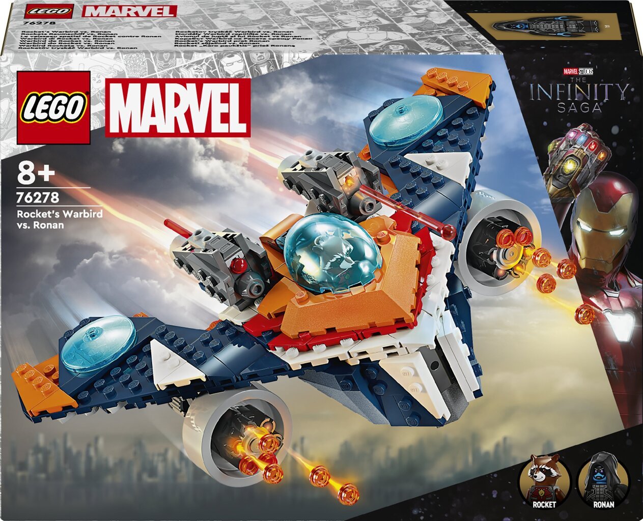 76278 LEGO® Marvel Ракетная боевая птица против Ронана цена | 220.lv