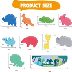 Деревянные игрушки с животными Монтессори Blot цена и информация | Развивающие игрушки | 220.lv