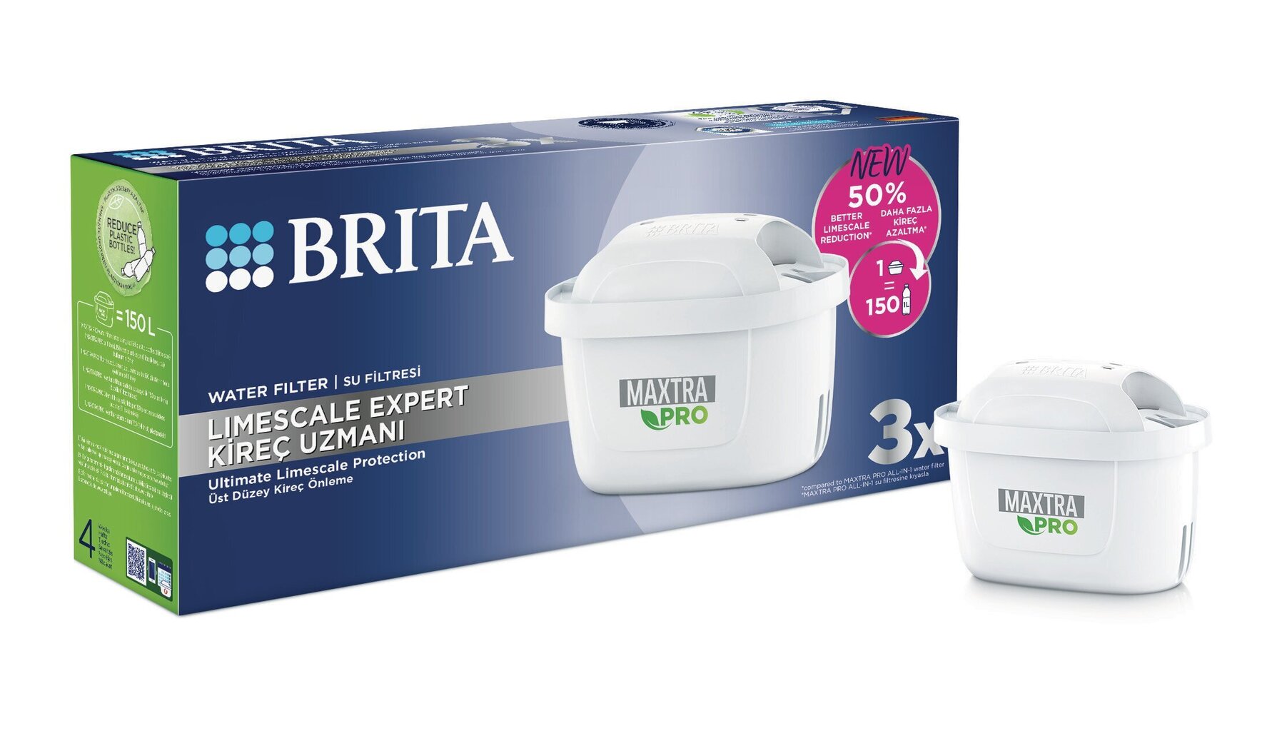 Brita MXpro Limescale Expert, 3 gab. cena un informācija | Ūdens filtri | 220.lv