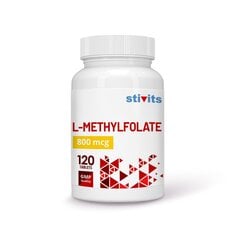 Uztura bagātinātājs Stivits L-metilfolāts 800 mcg vegānu, N120 cena un informācija | Vitamīni, preparāti, uztura bagātinātāji imunitātei | 220.lv