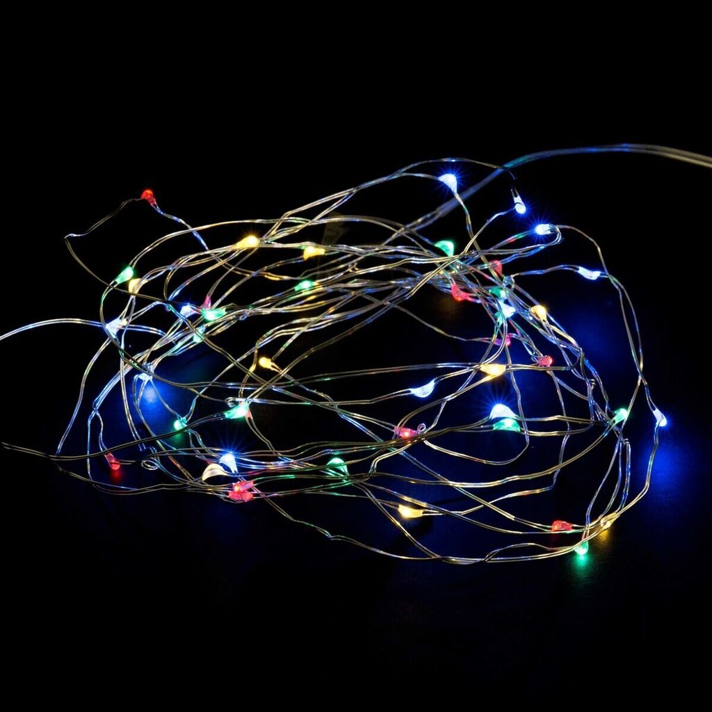 Gaismas virtene LED Daudzkrāsains 4,9 m цена и информация | Ziemassvētku lampiņas, LED virtenes | 220.lv