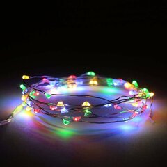 Gaismas sloksnes LED Daudzkrāsains 10 m cena un informācija | Ziemassvētku lampiņas, LED virtenes | 220.lv