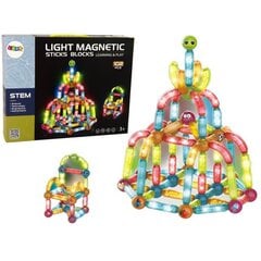 3D magnētiskais konstruktors LeanToys, 102 d. цена и информация | Конструкторы и кубики | 220.lv