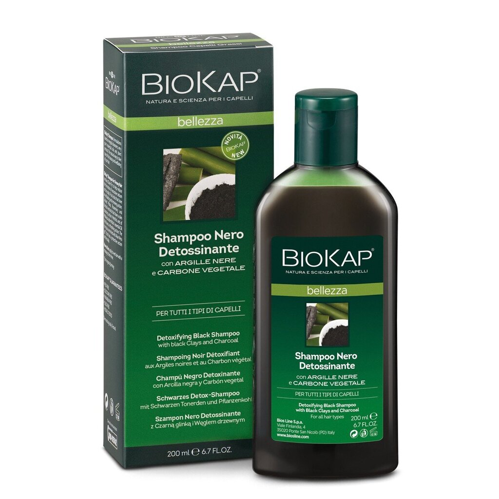 Attīrošs šampūns, Biokap, 200 ml cena un informācija | Šampūni | 220.lv