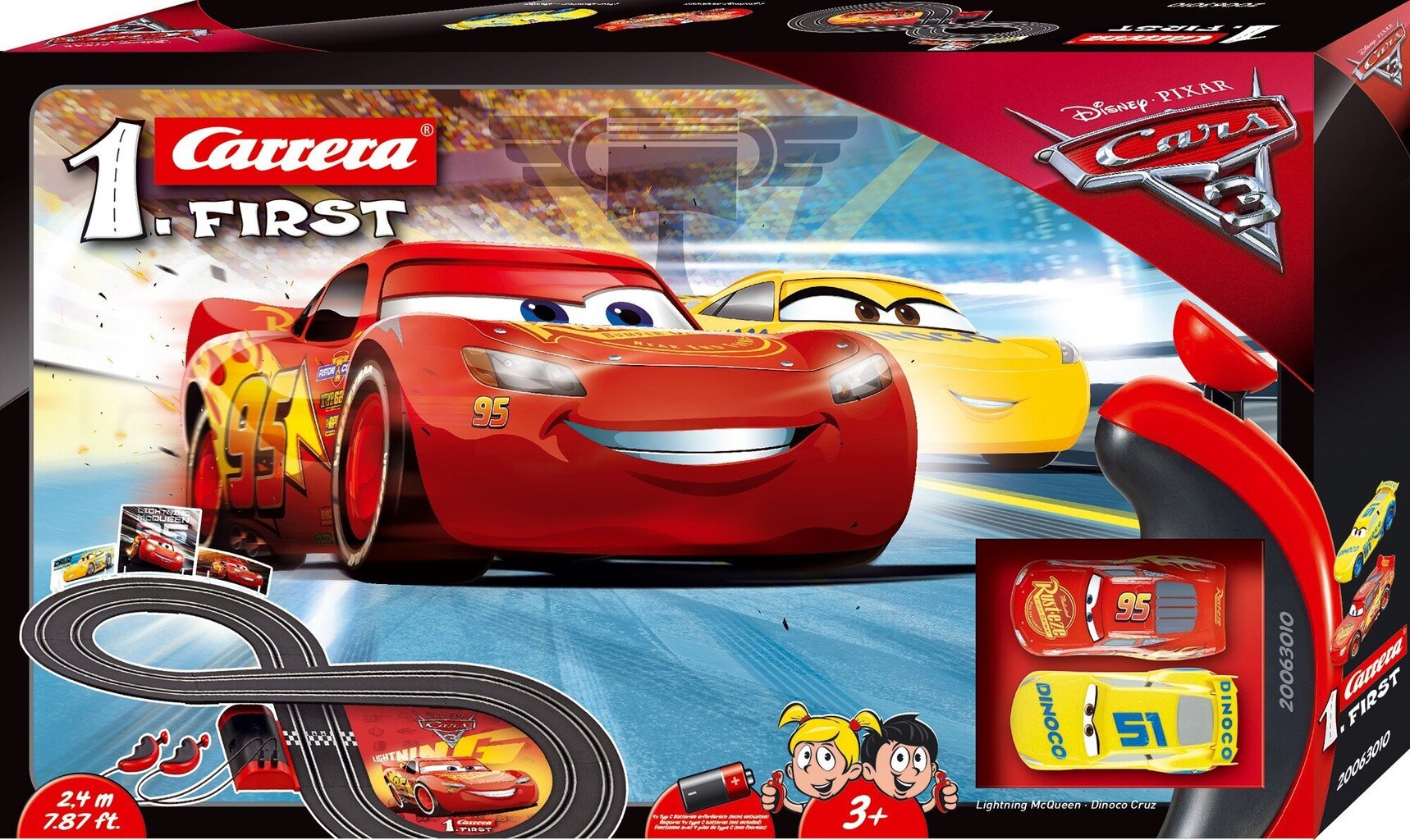 Automašīnu trase Carrera First Disney Pixar Cars цена и информация | Rotaļlietas zēniem | 220.lv