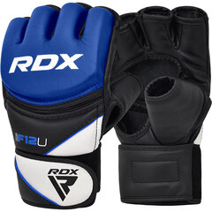 Боксерские тренировочные перчатки RDX MMA F12, синий цвет цена и информация | Боевые искусства | 220.lv