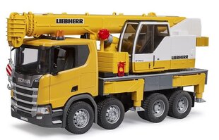 Кран Scania 560R Liebherr Bruder 03571 цена и информация | Конструктор автомобилей игрушки для мальчиков | 220.lv