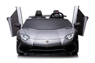 Двухместный детский электромобиль Lamborghini Aventador SV Strong автомобиль, серый цена и информация | Электромобили для детей | 220.lv