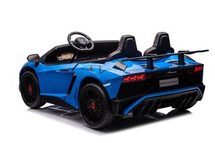 Divvietīgs elektromobilis bērniem Lamborghini Aventador SV Strong vehicle, zils cena un informācija | Bērnu elektroauto | 220.lv