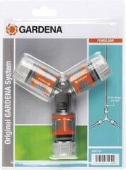 Комплект двухходовых соединителей для шлангов Gardena, 1/2" и 5/8" цена и информация | Оборудование для полива | 220.lv