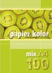 Krāsains abpusējs papīrs Kreska A4, 100 loksnes, violets cena un informācija | Burtnīcas un papīra preces | 220.lv